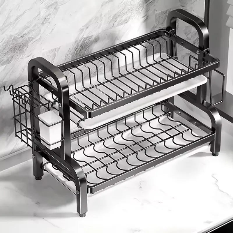 Maximize Your Storage 2-Tier Dish Drying Rack