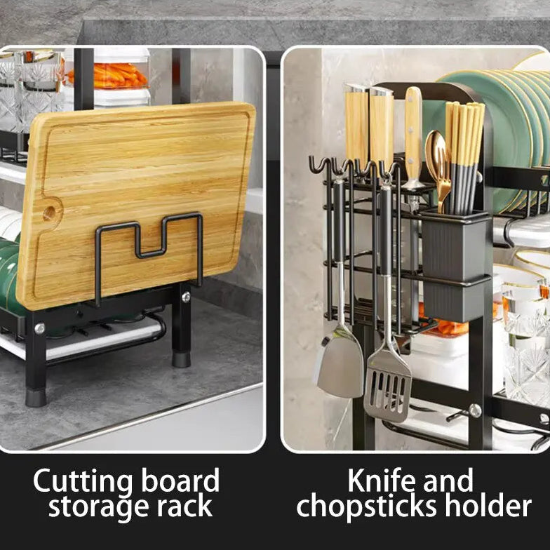 Maximize Your Storage 2-Tier Dish Drying Rack